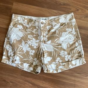 Old Navy floral Hawaiian tropical shorts, size 12